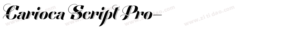 Carioca Script Pro字体转换